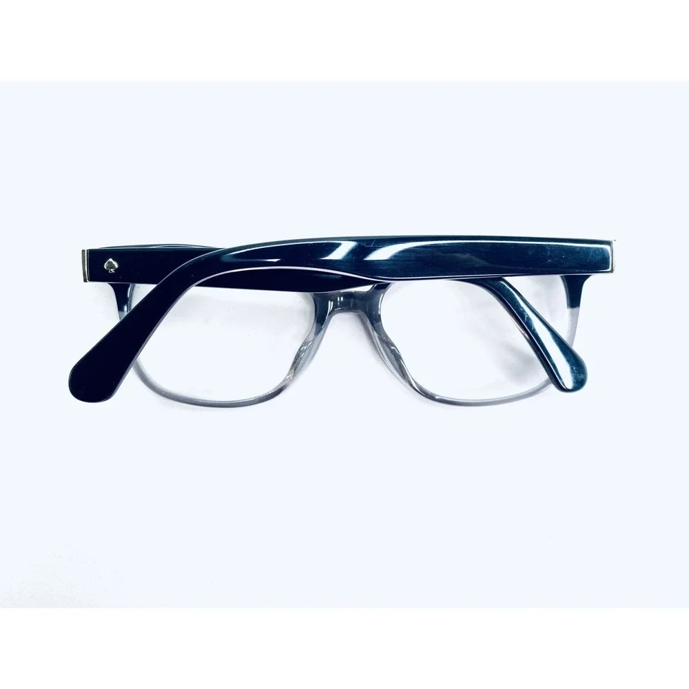 New Kate Spade Black Gray Clear Cat Eye Eyeglasses Carolanne 08A 51 17 140